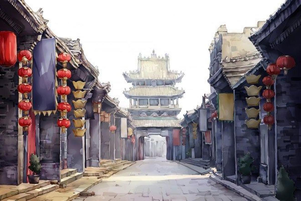 El centro de Pingyao (China) es una antigua ciudad amurallada del siglo XIV.