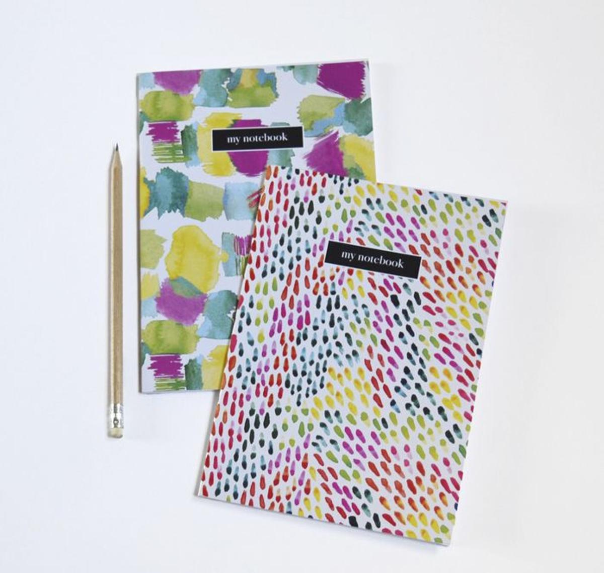 Cuadernos con un toque de color