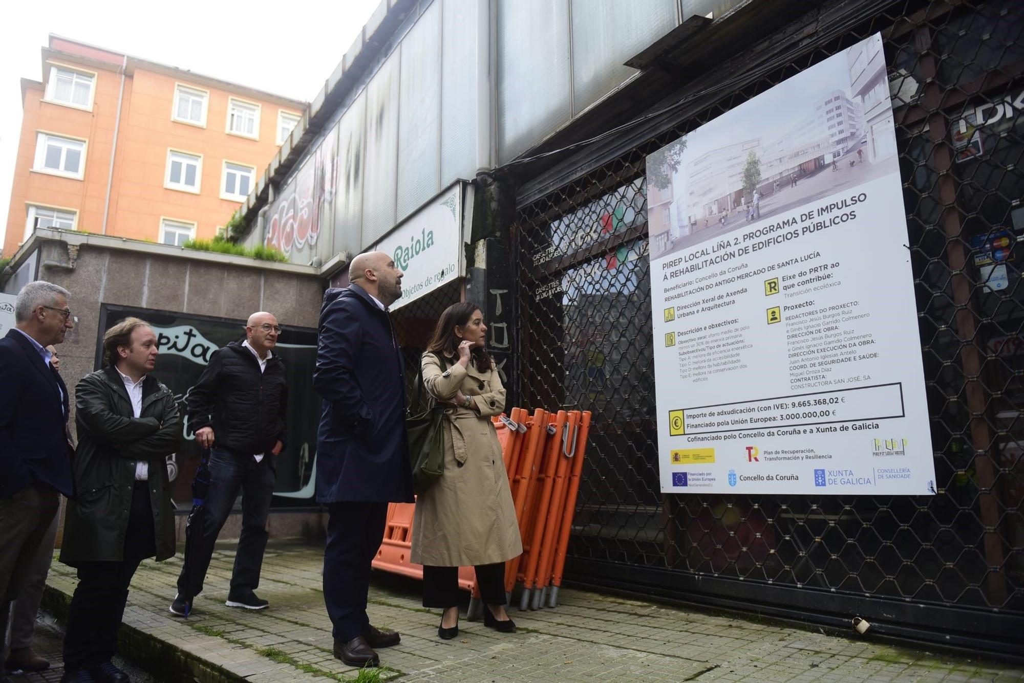 Arranca en A Coruña la obra del nuevo mercado y centro de salud de Santa Lucía