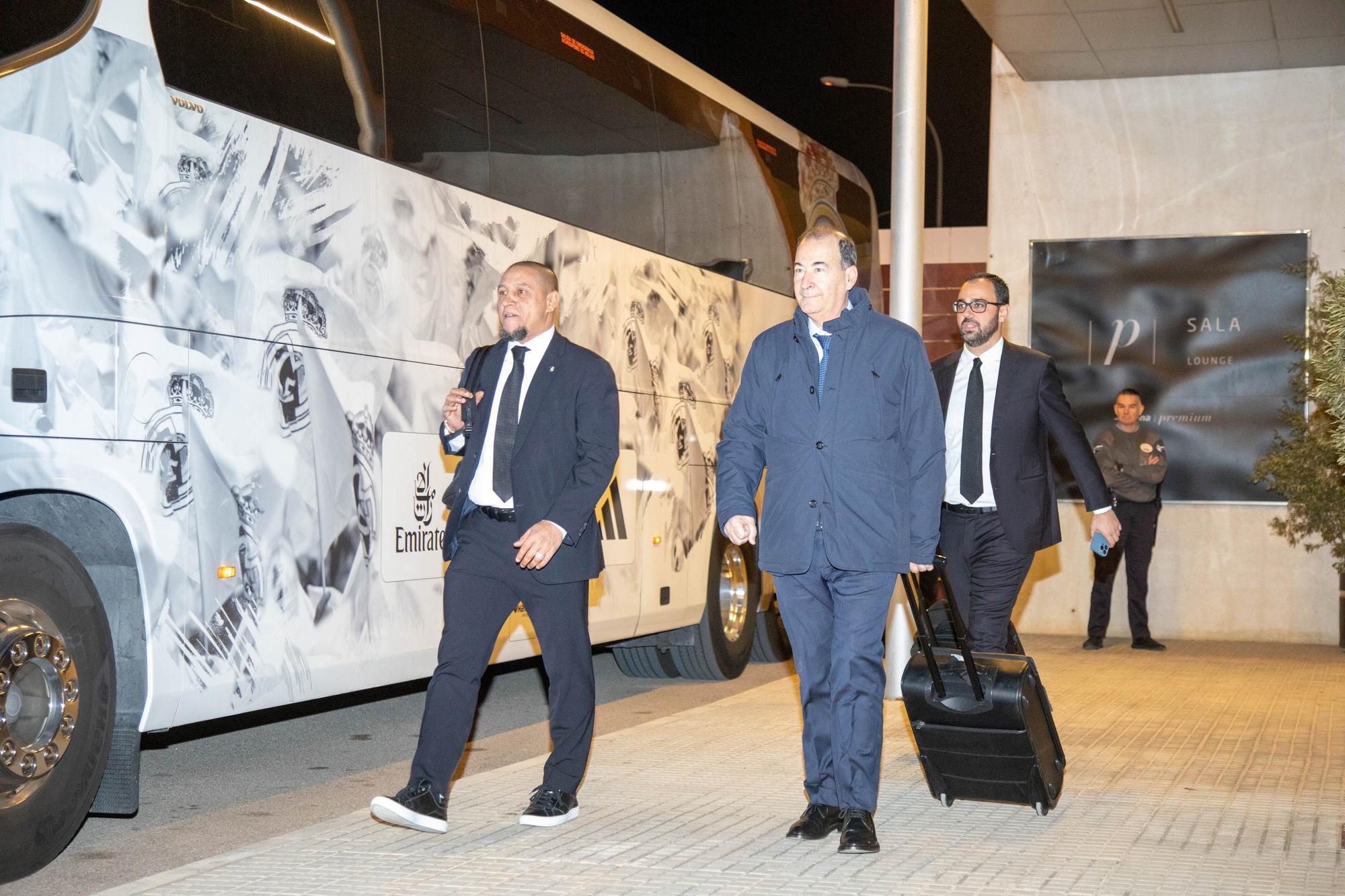 Llegada del Real Madrid a Mallorca