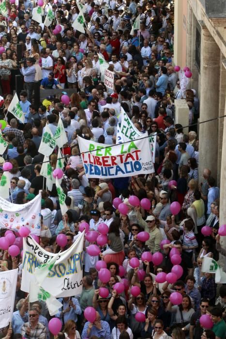 Cientos de alicantinos, en la protesta contra Marzà en Valencia