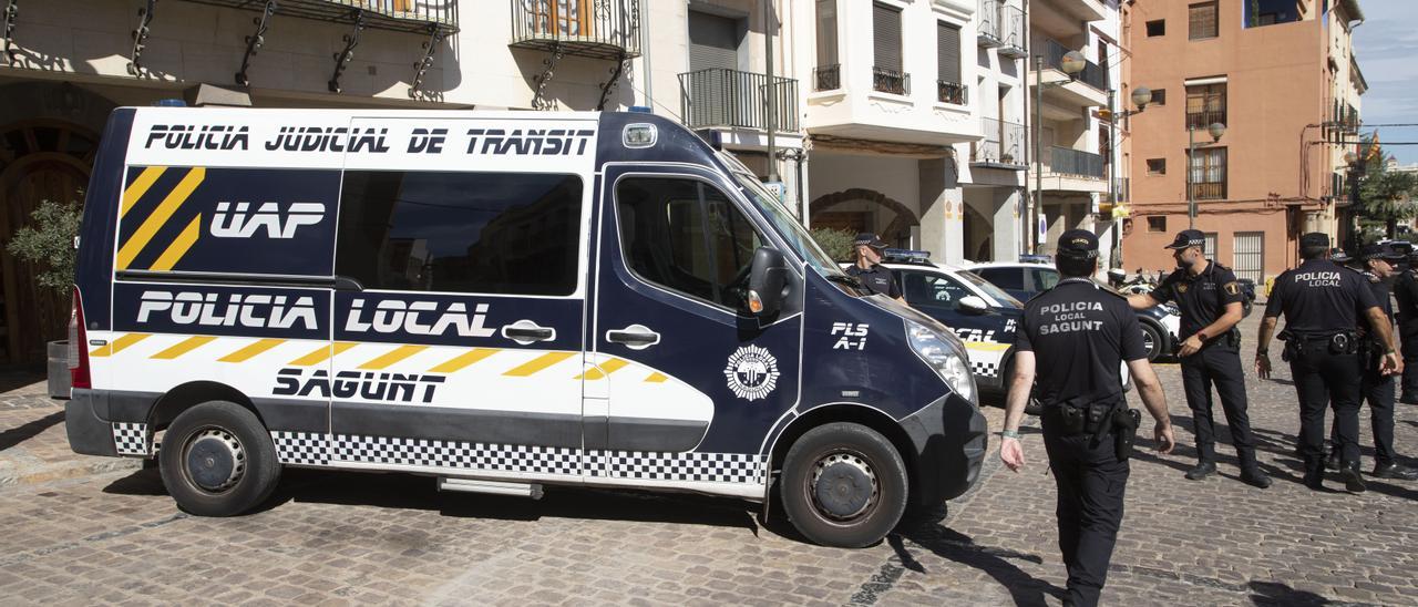 Vehicle de la Policia Local a Sagunt