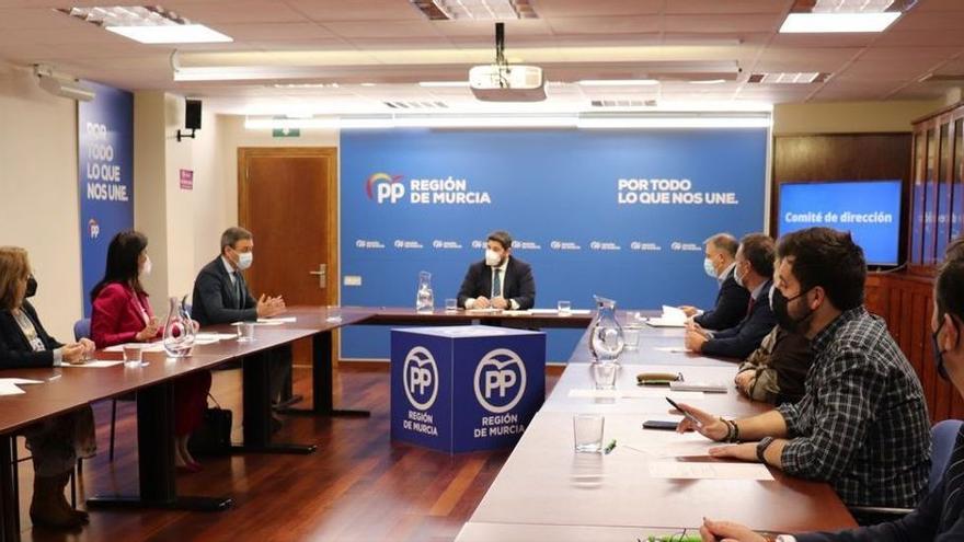 López Miras presidió ayer el comité de dirección del PP regional se reunió ayer.