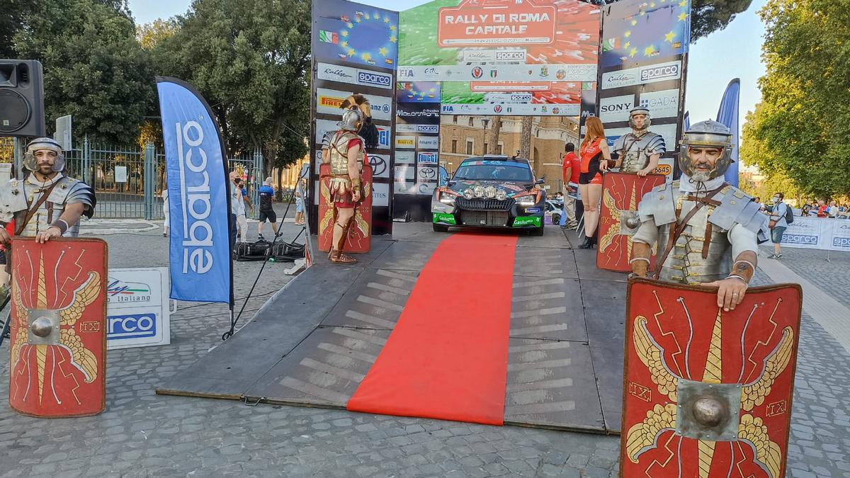  Vilariño y Murado toman la salida en la clasificatoria del Rally di Roma Capitale.