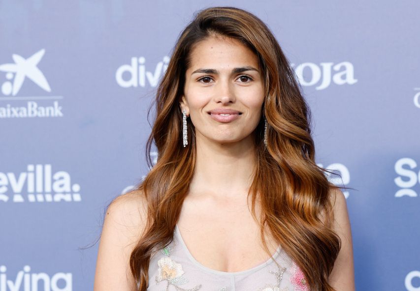 Sara Sálamo, en la alfombra azul de los Premios Goya.