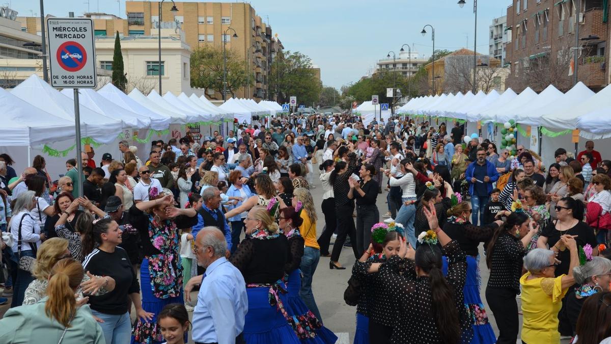 Un instante de la Feria del Comercio de Quart de Poblet del fin de semana