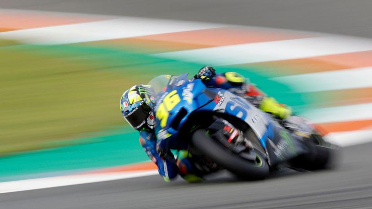 Valentino Rossi, durant els entrenaments d’ahir.  | EFE/KAI FORSTERLING