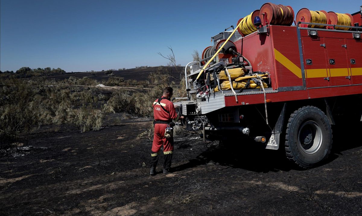 Incendio en la zona de Méntrida.