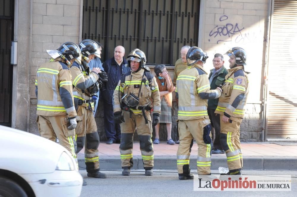 Incendio en un piso en San Andrés