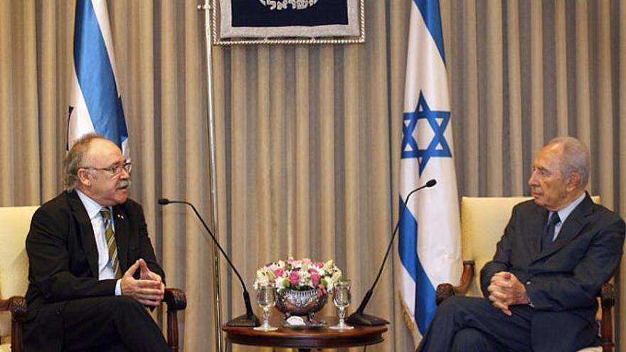 Viatge a Israel Carod s&#039;entrevista amb el president israelià, Shimon Peres