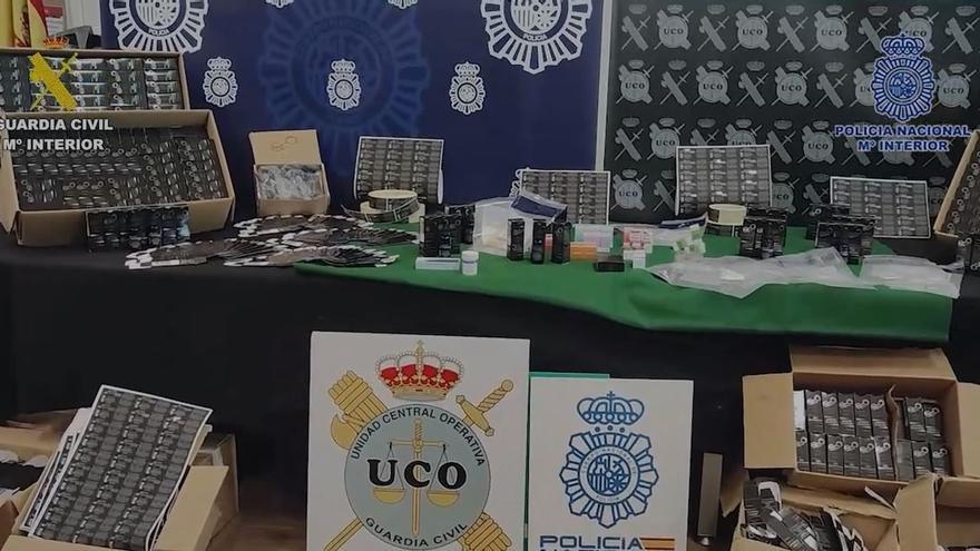 Registros y detenciones en Castellón a una red que fabricaba y distribuía SARMS, alternativa a esteroides en el deporte