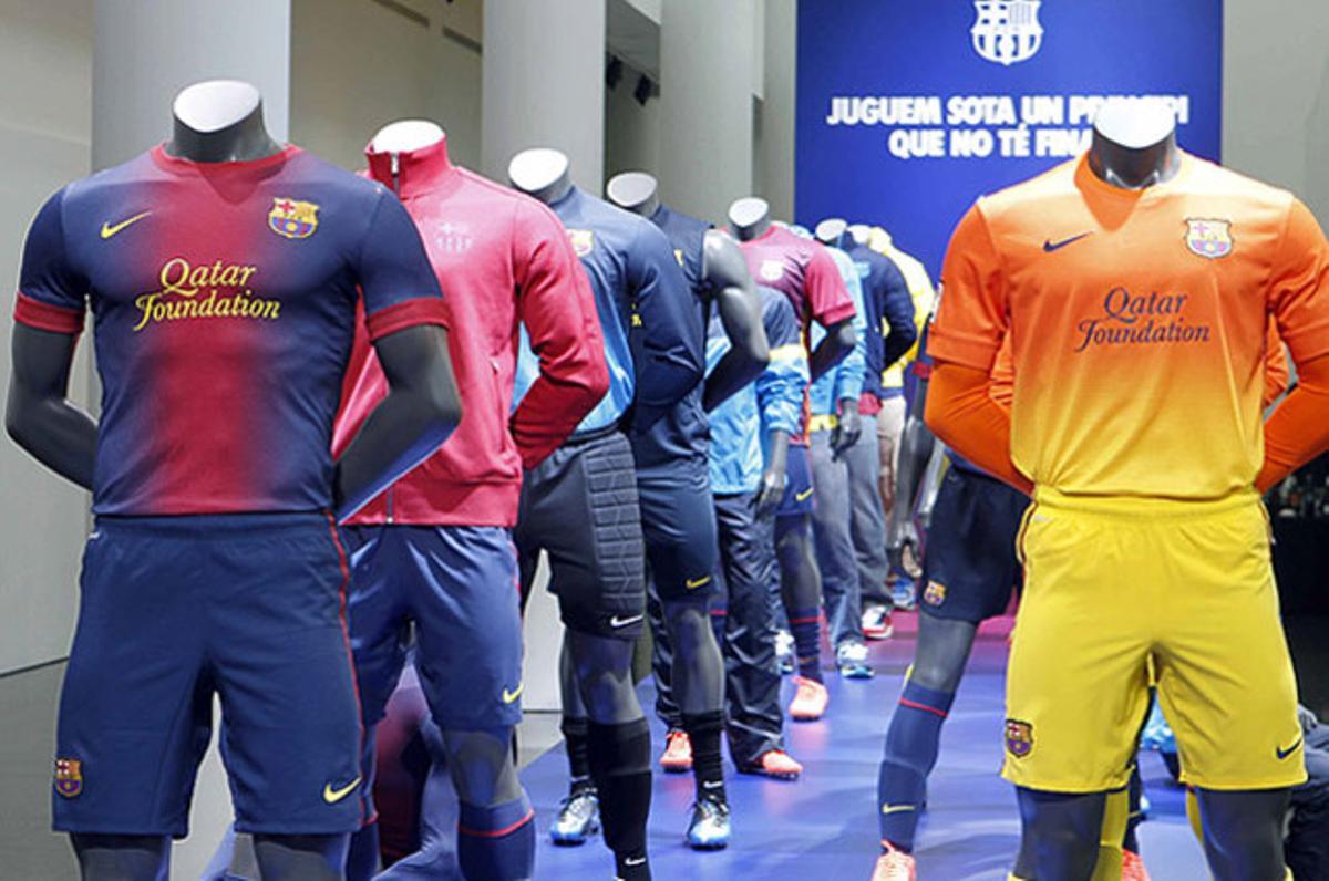 Presentació de la nova equipació del Barça per a la temporada 2012-2013, al Macba.