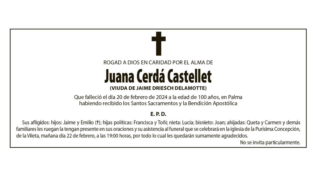 Juana Cerdá Castellet