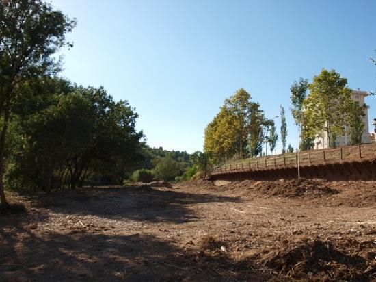 La riba del Cardener després de la neteja