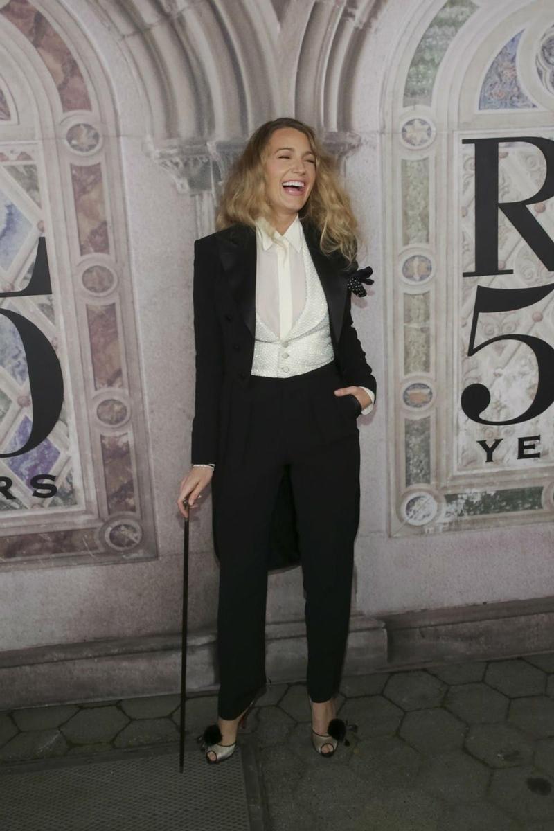 Blake Lively en la fiesta 50º aniversario de Ralph Lauren