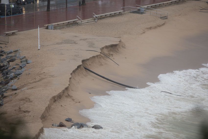 Temporal marítim a Lloret de Mar i Blanes