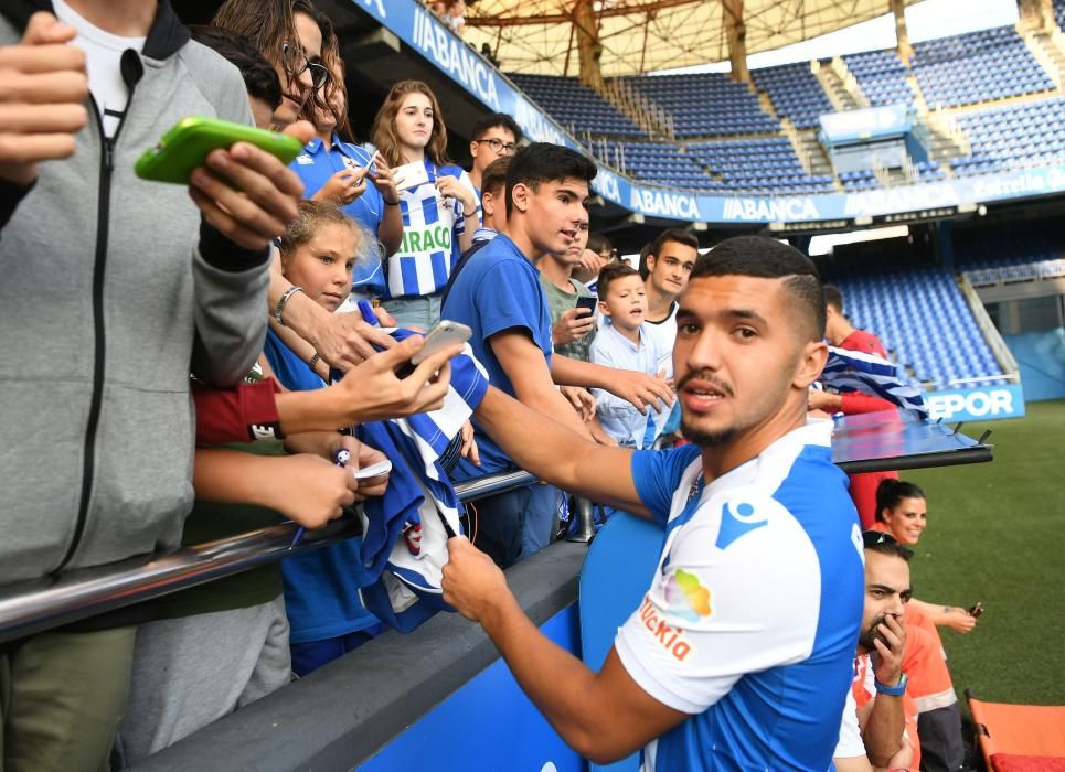 Presentación de los nuevos fichajes del Deportivo