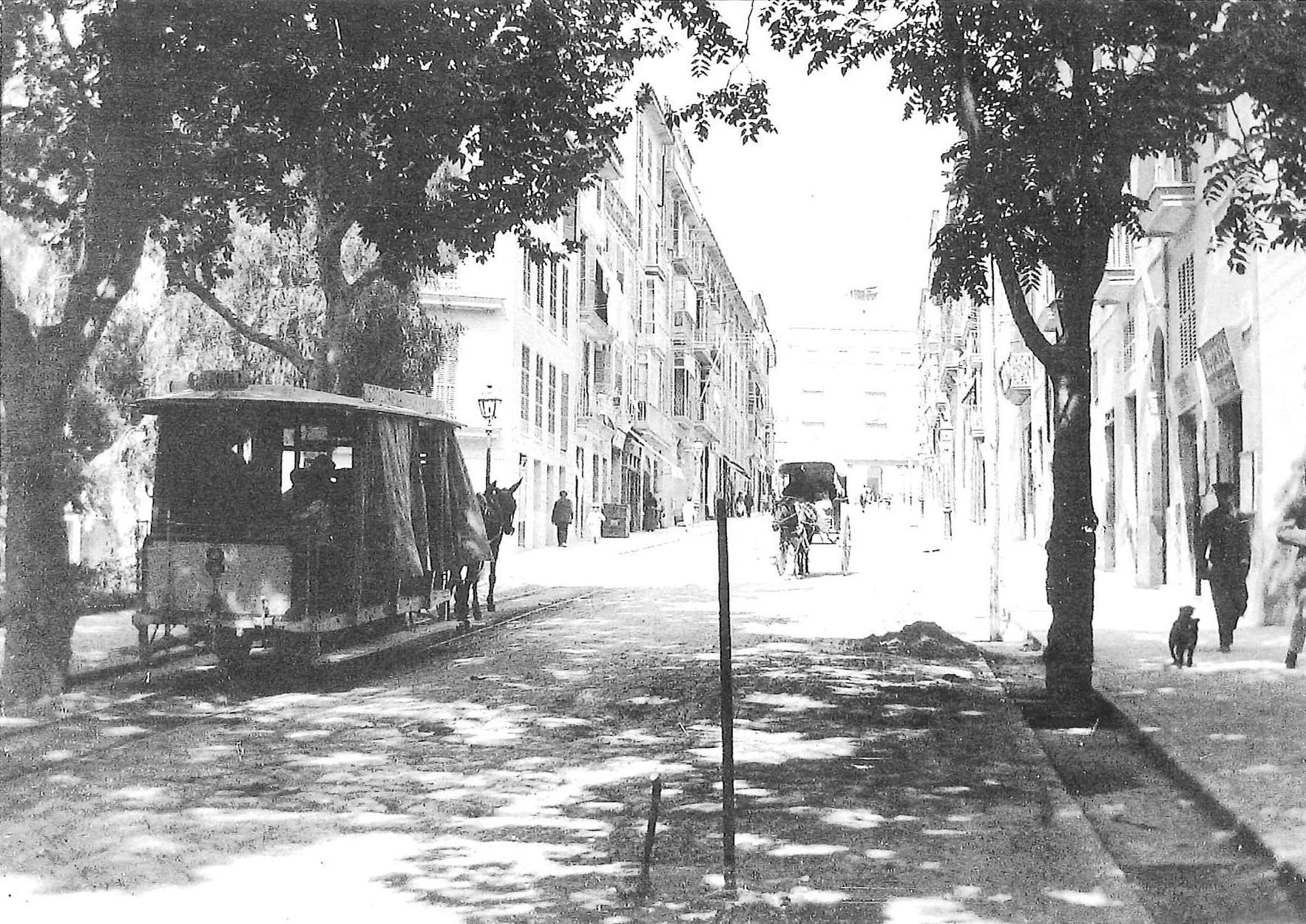 Vor hundert Jahren bewegte man sich durch Palma de Mallorca mit der Straßenbahn
