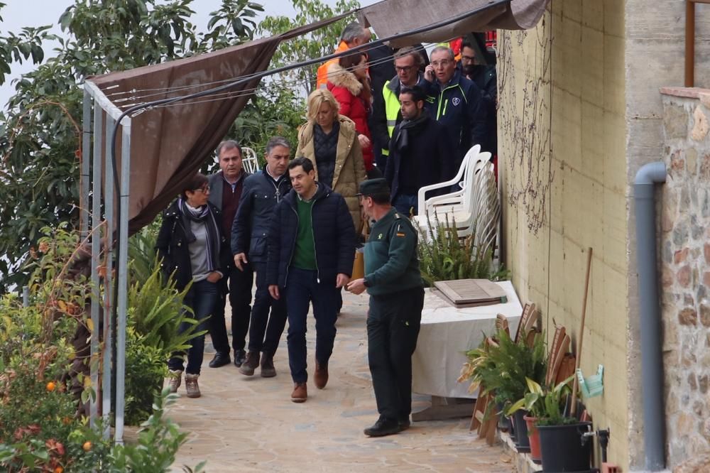 Juanma Moreno visita al operativo de rescate de Julen
