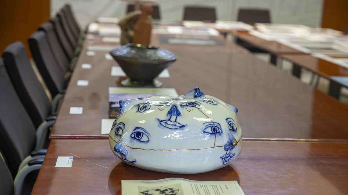 Una de las obras premiadas en la categoría de artesanía del barro