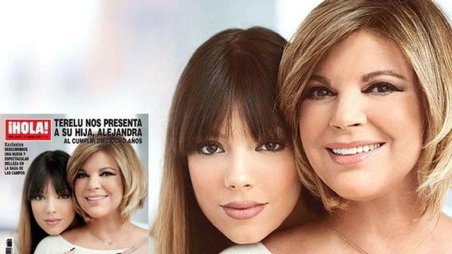 Terelu Campos posa con su hija