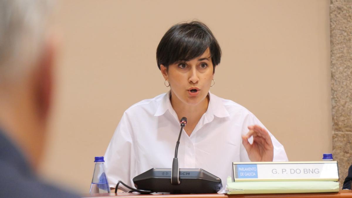 La diputada del BNG Ariadna Fernández en el Parlamento.