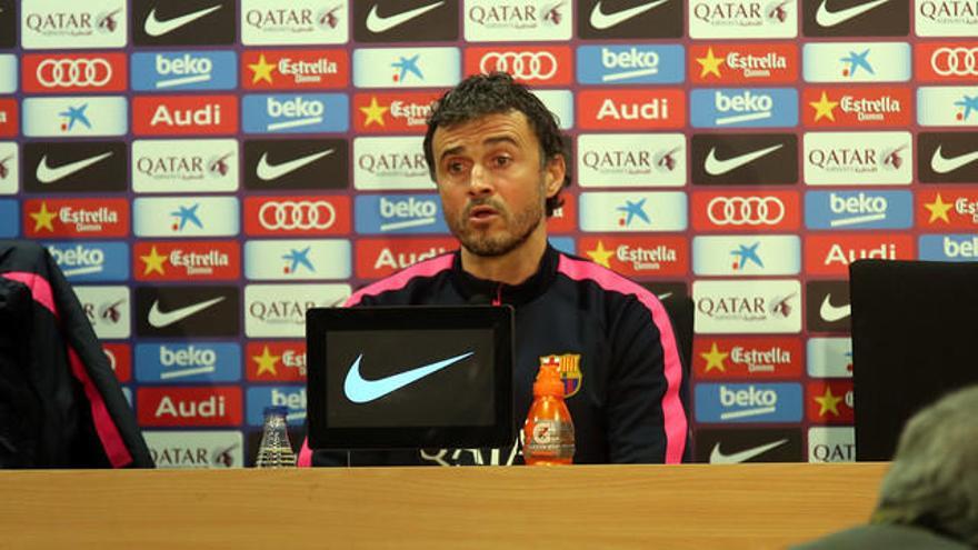 Luis Enrique vol treure un bon resultat.