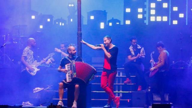 Un momento del concierto de La Pegatina. |   // IÑAKI ABELLA