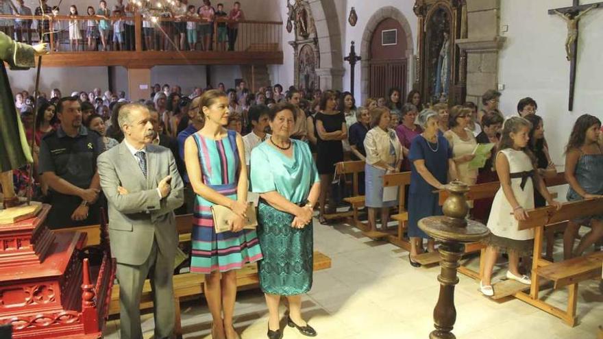 Misa y procesión en Domez para honrar a san Justo y san Pastor