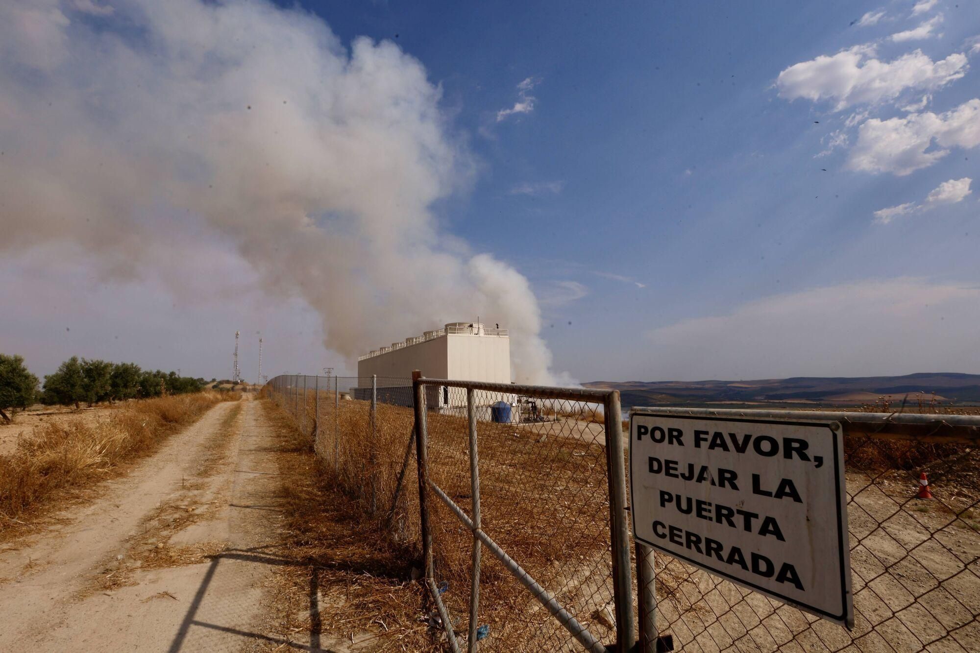 Incendio en el vertedero del Lobatón