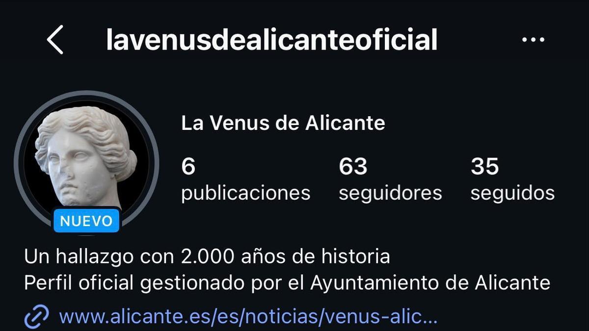 La venus de Alicante se suma a Instragram: el Ayuntamiento le abre un perfil oficial