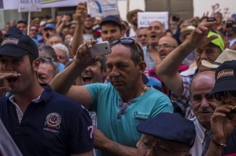 Tensión en la protesta de los agricultores