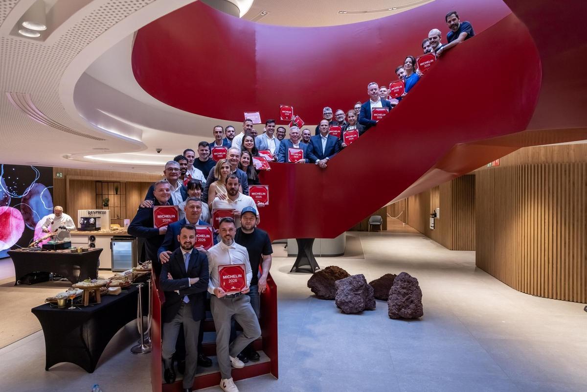Todos los premiados con la placa Michelin.