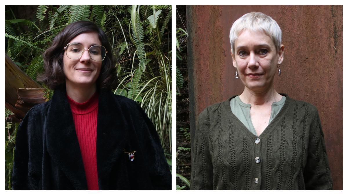 Irene Pujadas y Silvina Vogt, fotografiadas en la librería Finestres