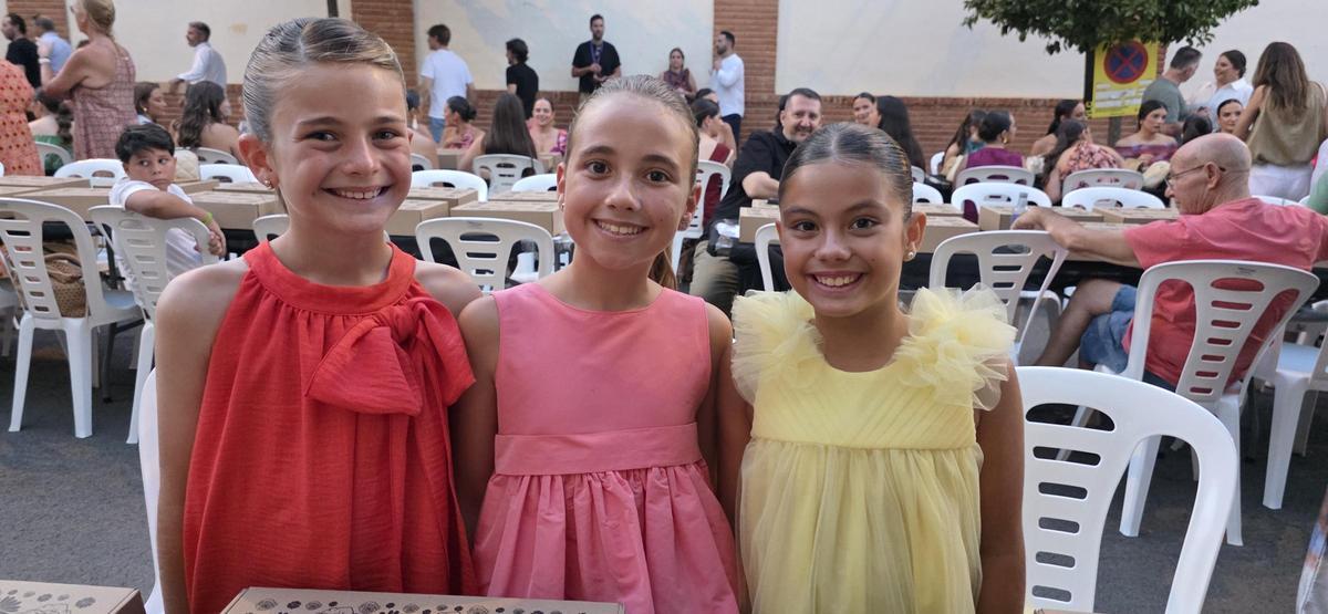 Candidatas a Fallera Mayor Infantil de València 2027 en el Sopar de la Punxà