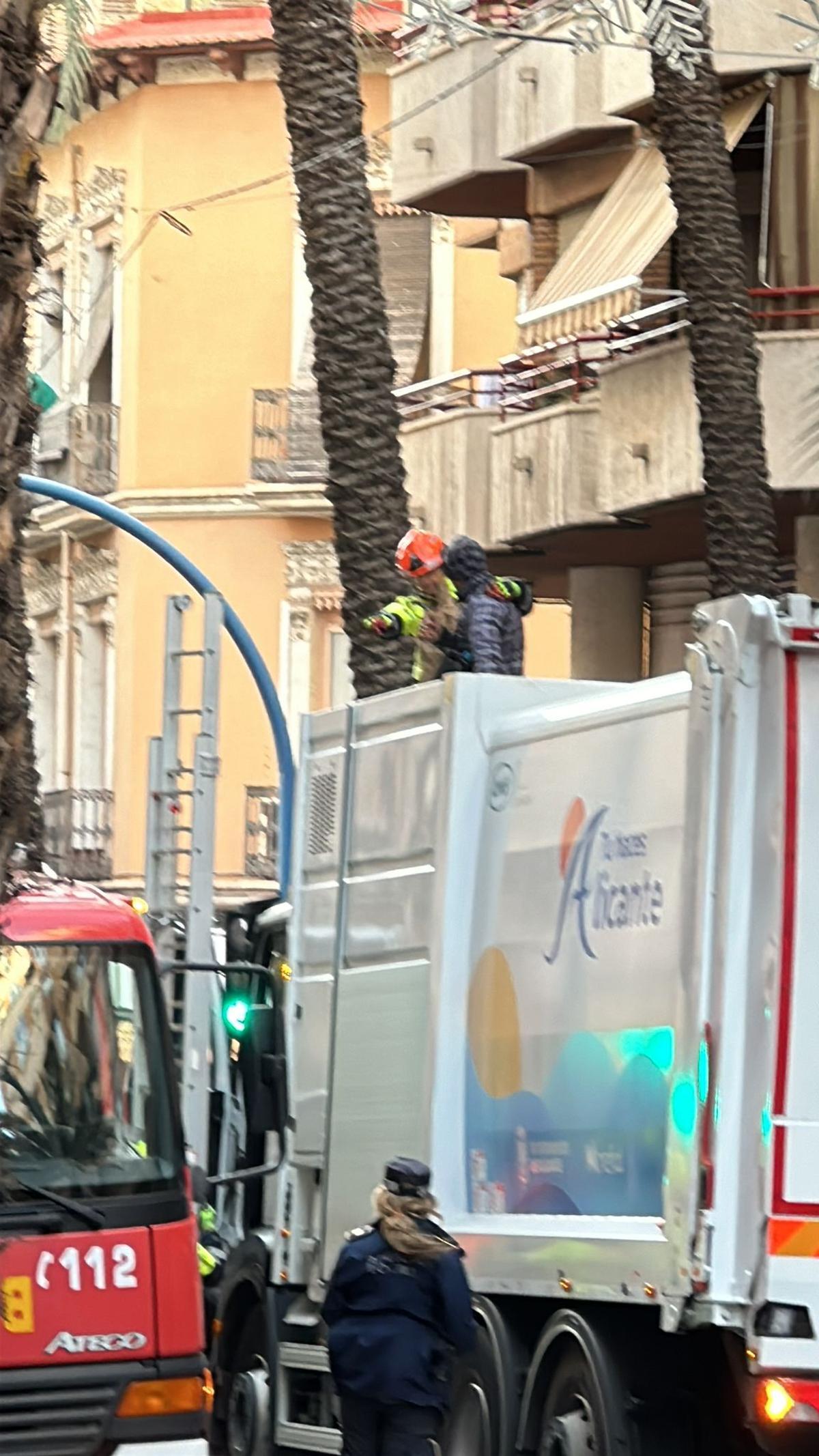 Un momento del rescate en Alicante.