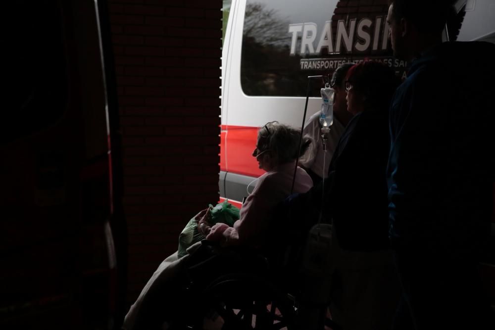 "Temporal en Asturias: El hospital de Arriondas, d