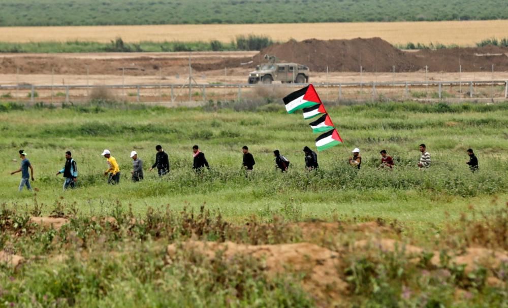 Jornada de protestas en Gaza