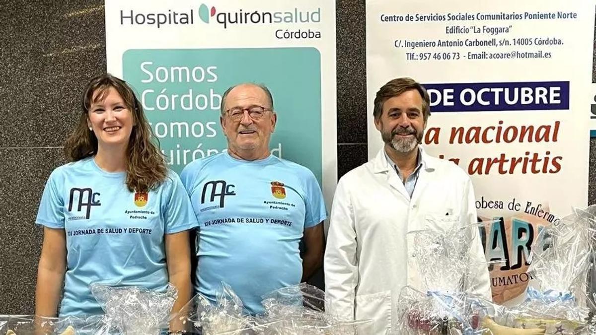 Representantes de la asociación Acore, en la pasada jornada por el Día de la Artritis.