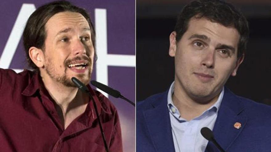 Pablo Iglesias y Albert Rivera.