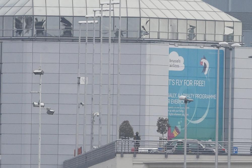 Fachada del aeropuerto de Zaventem, en Bruselas