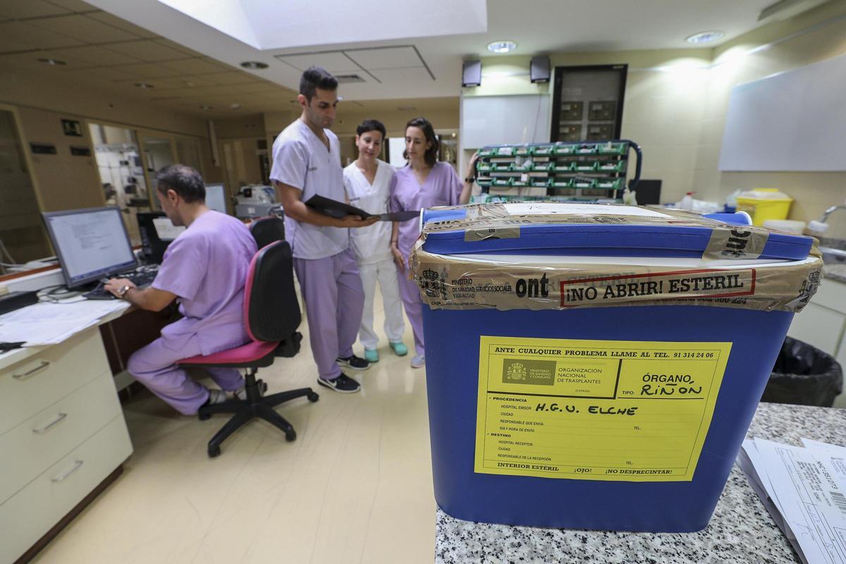 Unidad de transplantes del Hospital General de Elche, en imagen de archivo