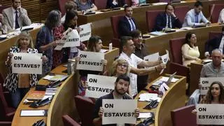 Las Corts suspende la sesión por una 'plantà' de Compromís a Mazón