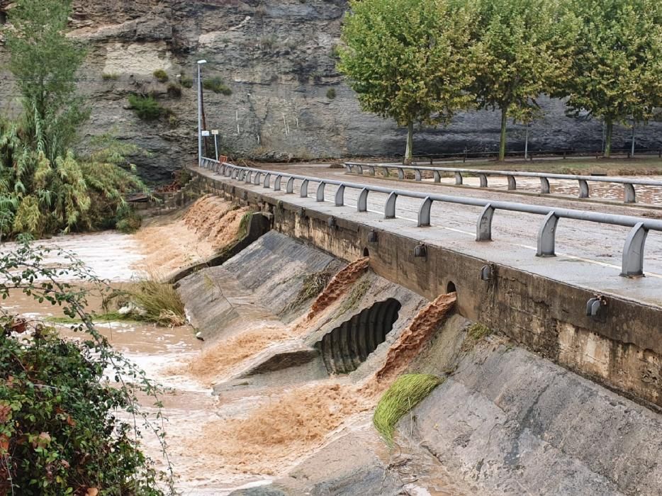 El llac de Navarcles, aquest matí