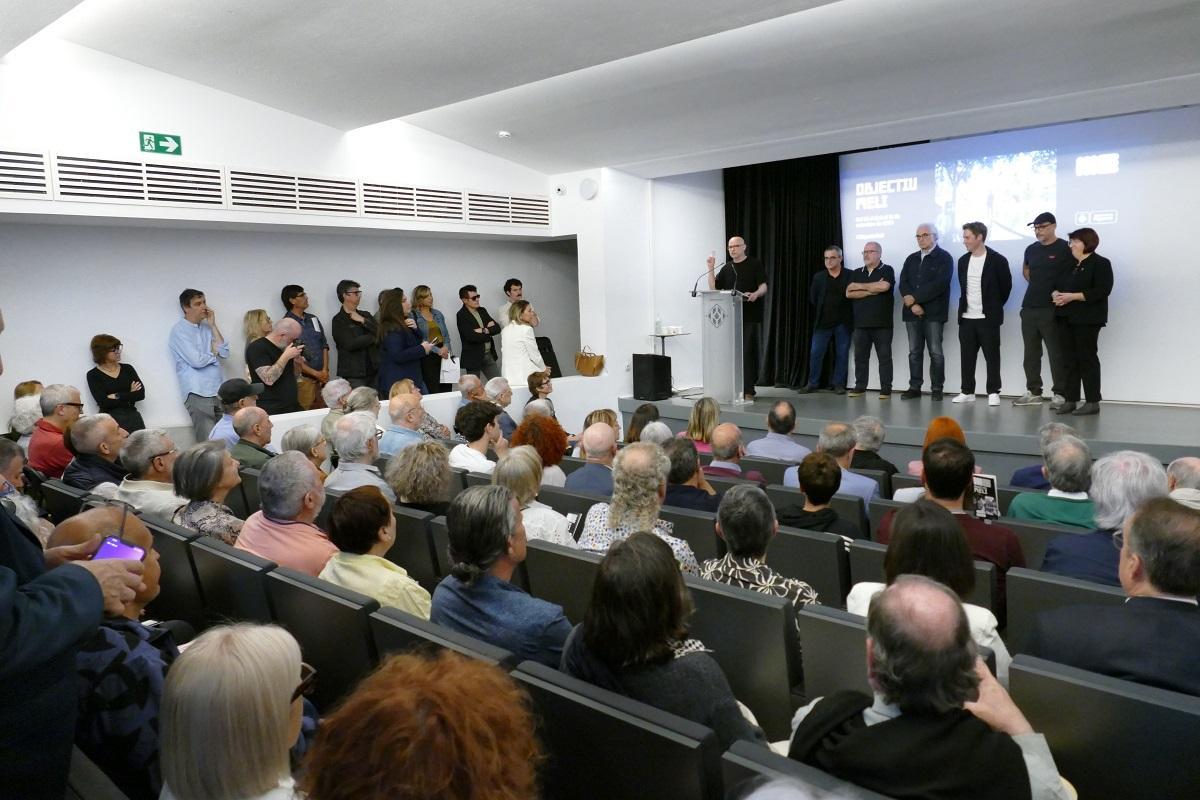 Un moment de l'acte celebrat a l'auditori del Museu de l'Empordà