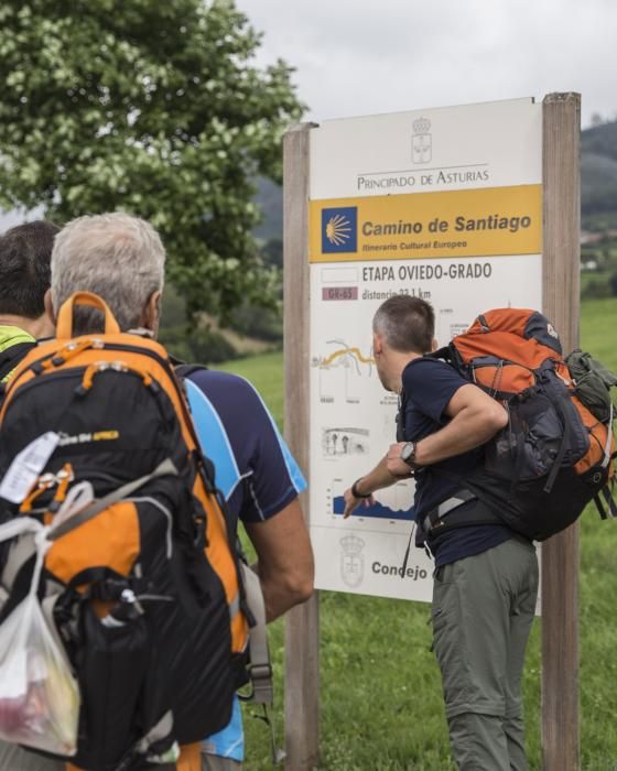 Peregrinos del Camino De Santiago, primer tramo de