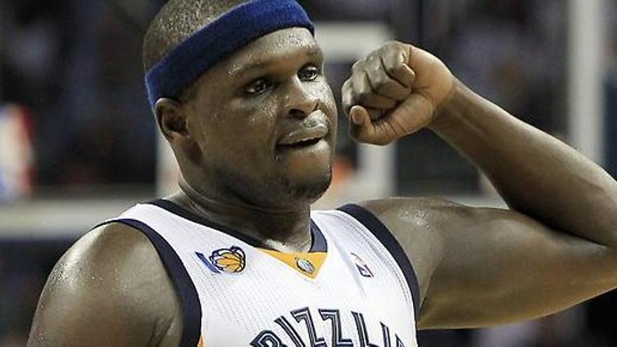 Randolph vestint la samarreta dels Memphis Grizzlies.