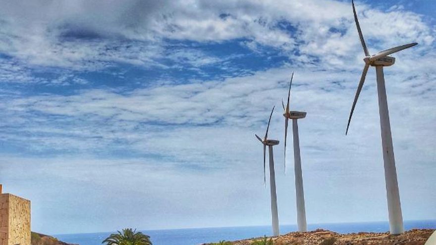 Uno de los parques eolicos del ITER.