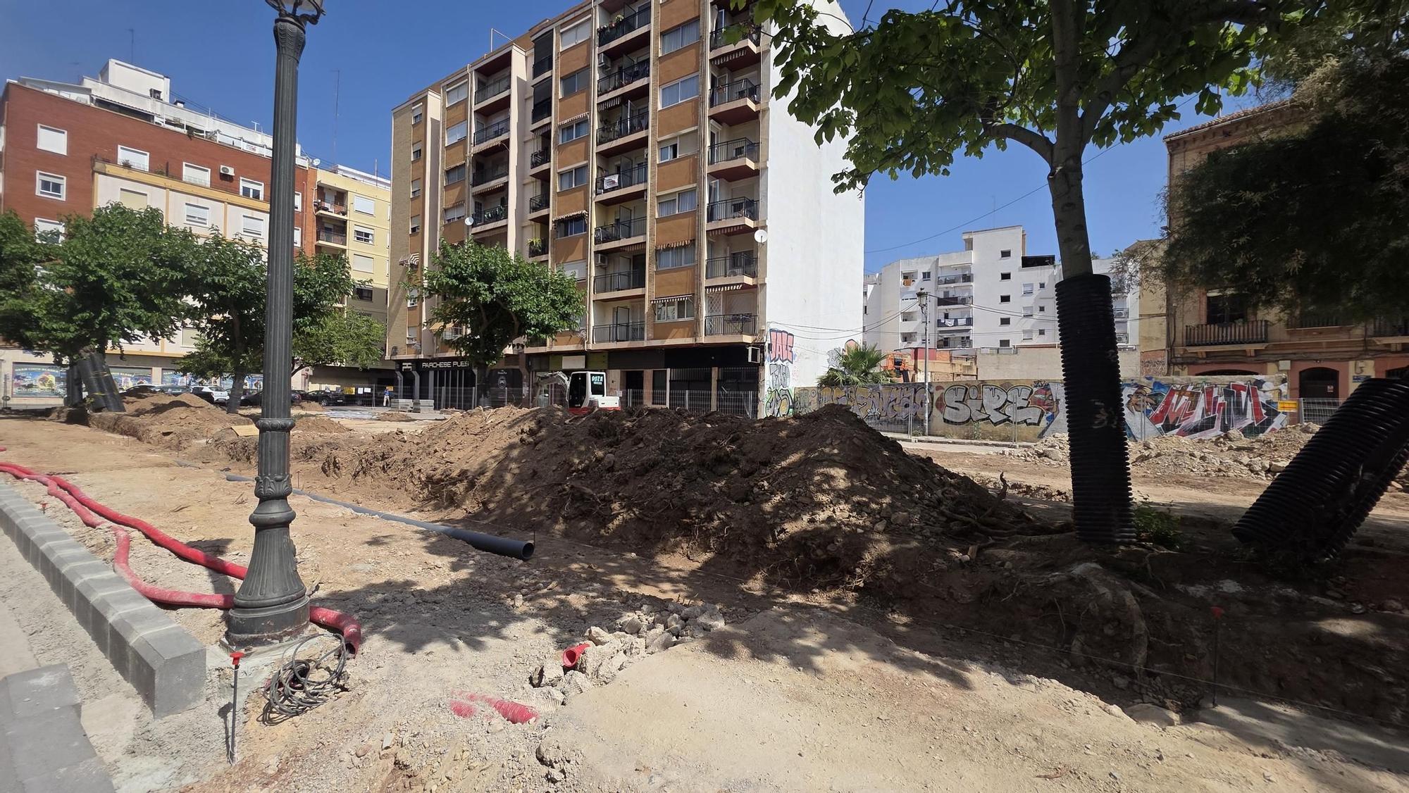 Así marchan las obras de la nueva Plaza de Nino Bravo