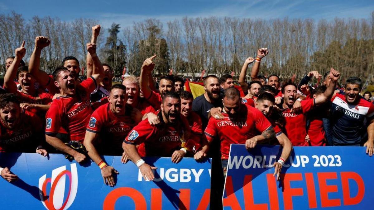 La selección española de rugby, cuando logró la clasificación para su segundo Mundial